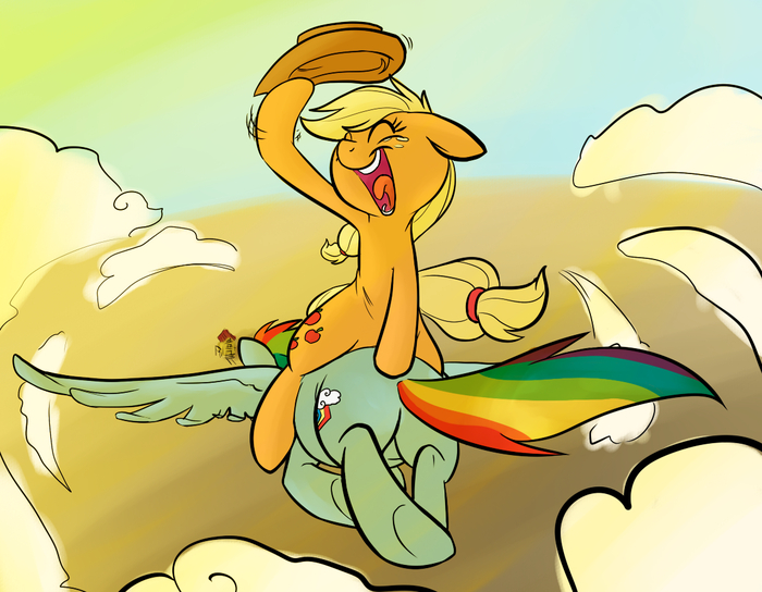  ... - --! My Little Pony, Ponyart, Applejack, Rainbow Dash, ,  ,  