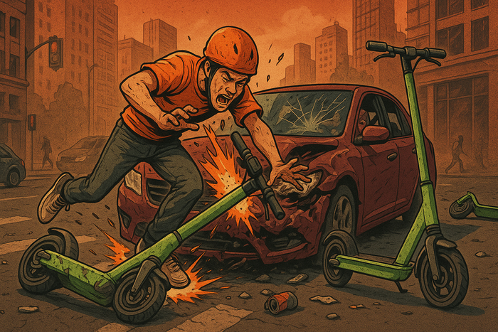 Электросамокатчики причинили южноуральцам материальный и моральный ущерб на общую сумму почти 2 миллиона рублей