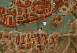 Есть другой вариант.Это через канализацию.Помечено красной галочкой.