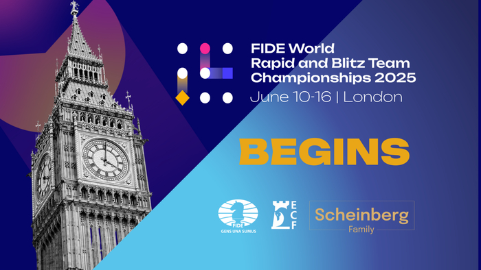 Сегодня в Лондоне  начинается командный чемпионат мира по рапиду и блицу