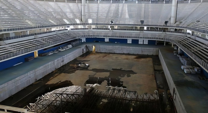 Заброшенный спортивный объект в Бразилии