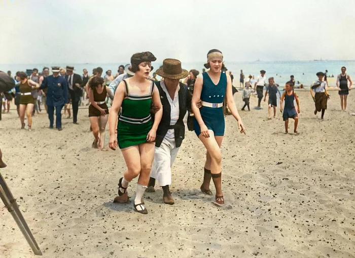 Подборка интересных и необычных фотографий из США. 20 раскрашенных фотографий ХХ века. Часть 22 Историческое фото, Старое фото, 20 век, Фотография, США, Колоризация, Длиннопост