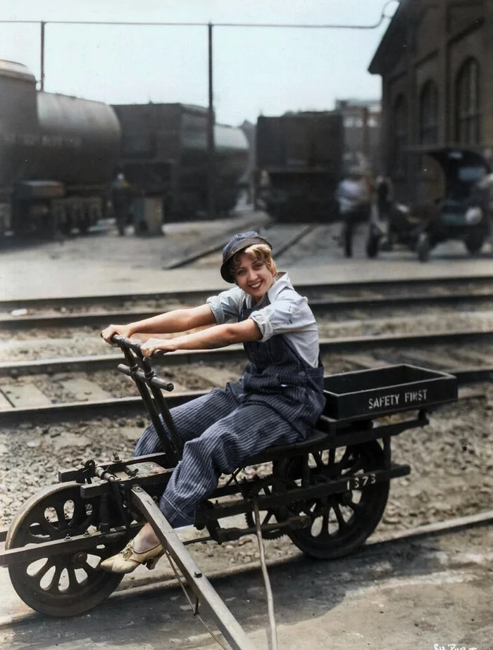 Подборка интересных и необычных фотографий из США. 20 раскрашенных фотографий ХХ века. Часть 22 Историческое фото, Старое фото, 20 век, Фотография, США, Колоризация, Длиннопост