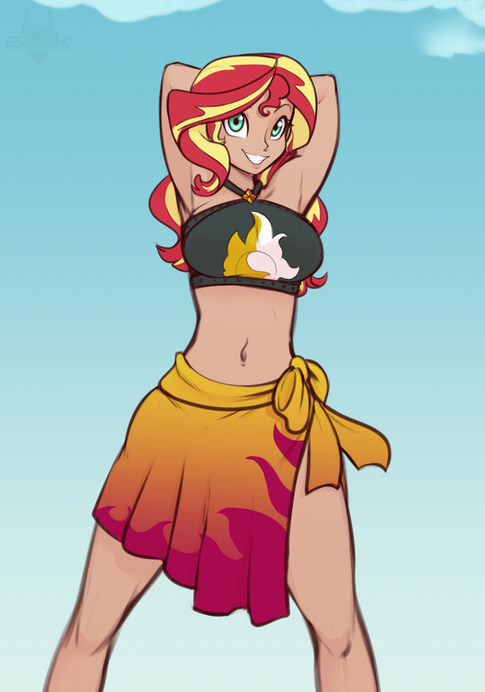    My Little Pony, Ponyart, Sunset Shimmer, Scorpdk, Equestria Girls, 