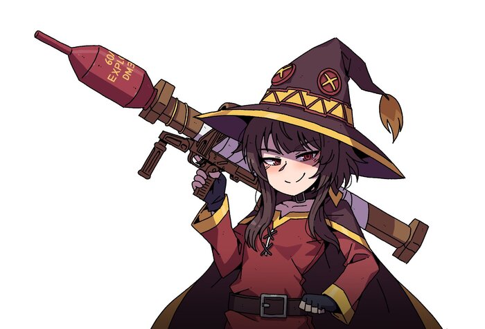 Boom Boom Boom Boom I want you in my room , Anime Art, Konosuba, Megumin