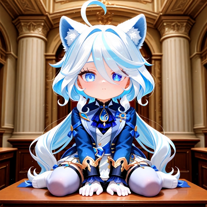      , Stable Diffusion, Anime Art, ,  , , Loli,  ,  : , Original Character, Furina (Genshin Impact)