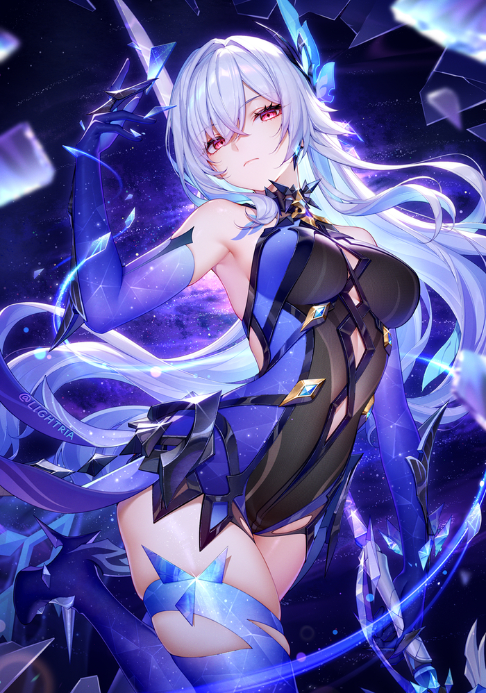  Pixiv, , Anime Art, Genshin Impact, Skirk (Genshin Impact)
