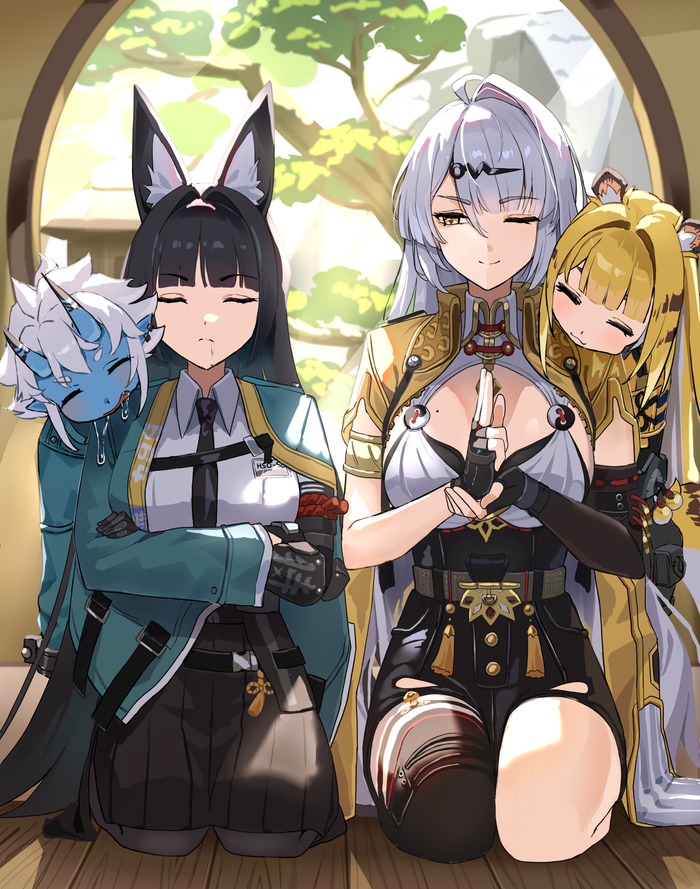  Zenless Zone Zero, Hoshimi Miyabi (zzz), Soukaku (zzz), Ju Fufu (zzz), Animal Ears, Anime Art, Game Art, , , Yi Xuan (zzz)