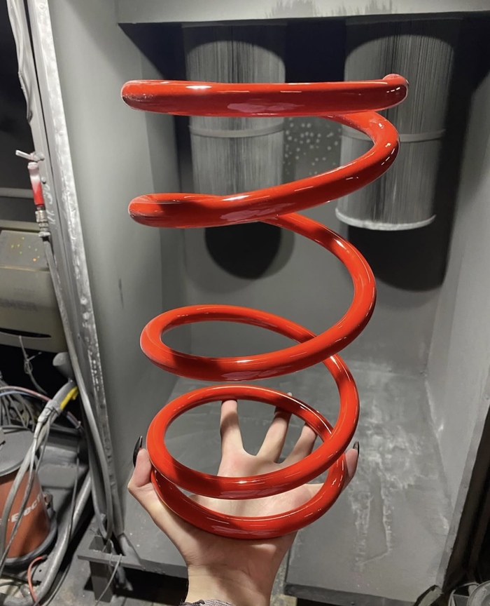 Порошковая покраска пружин