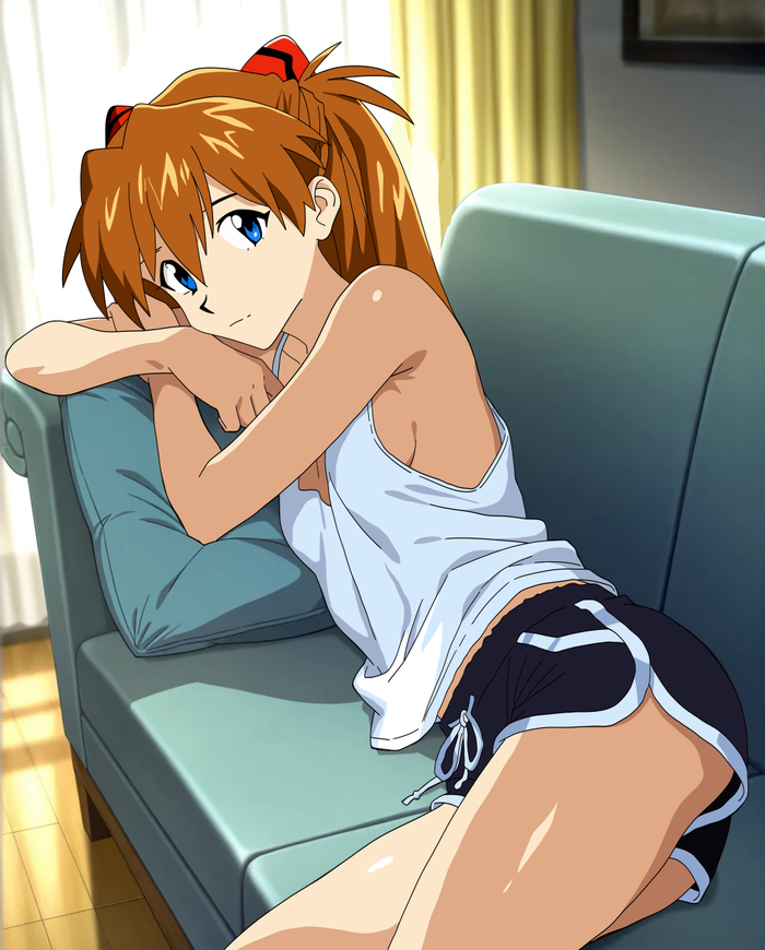   Evangelion, Asuka Langley, Anime Art, 