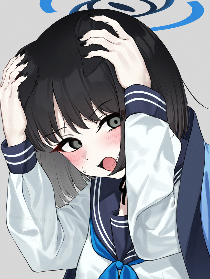 ! Anime Art, , Blue Archive, Kikyou, , , Animal Ears, 