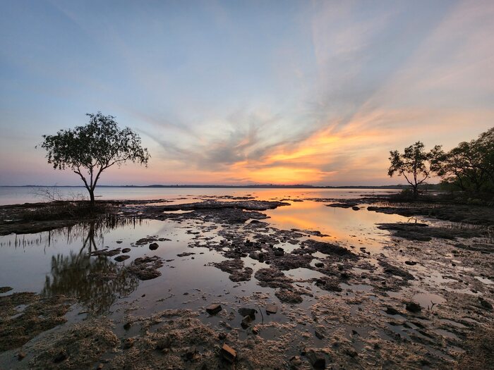 Рассвет в Трате, Таиланд. 6 утра. 10 км от дома, на мопеде.