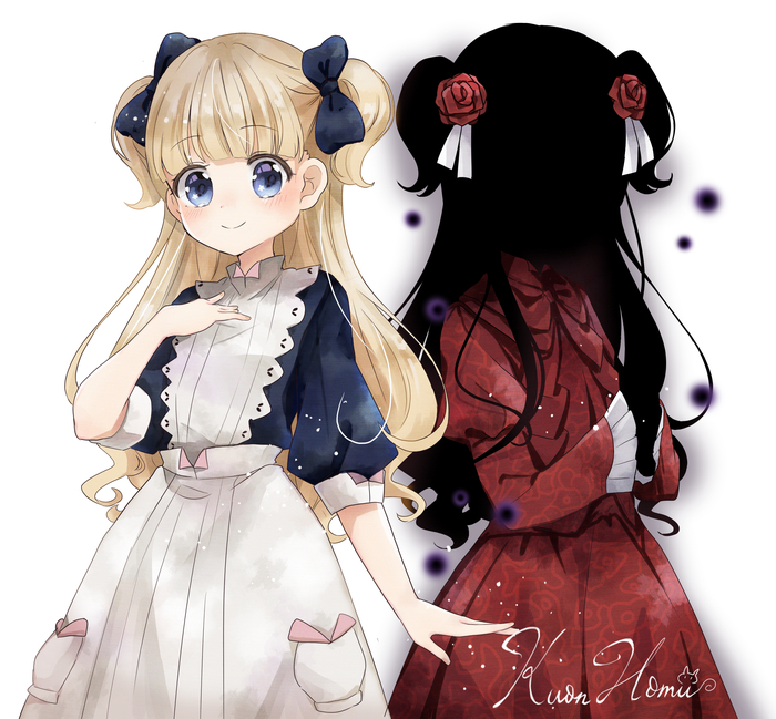 Emilico & Kate Anime Art, , Shadows House, Pixiv