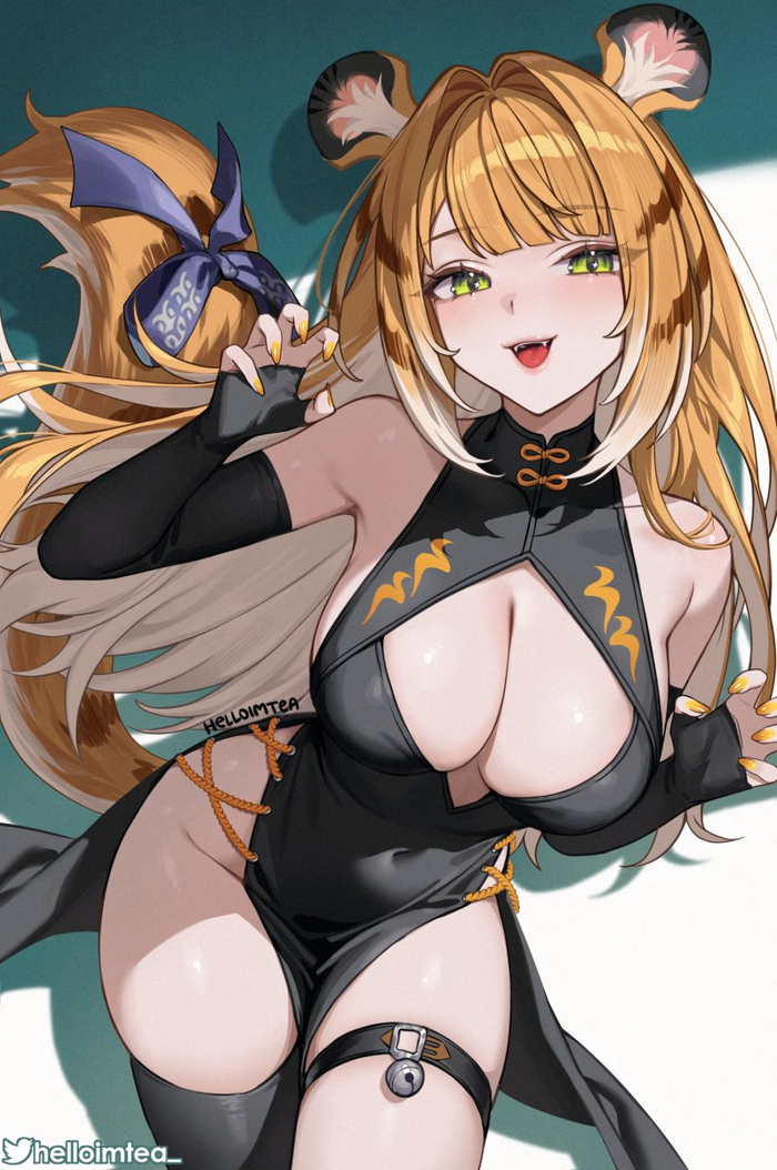  Zenless Zone Zero, Ju Fufu (zzz), , , , , Anime Art, , Animal Ears, Helloimtea