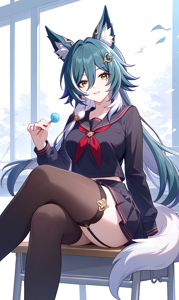   , Anime Art, , Animal Ears, Yukong (Honkai: Star Rail)