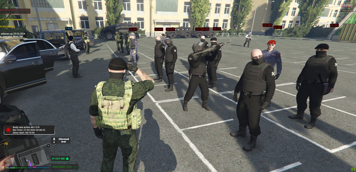 Очень важный стою перед строем.