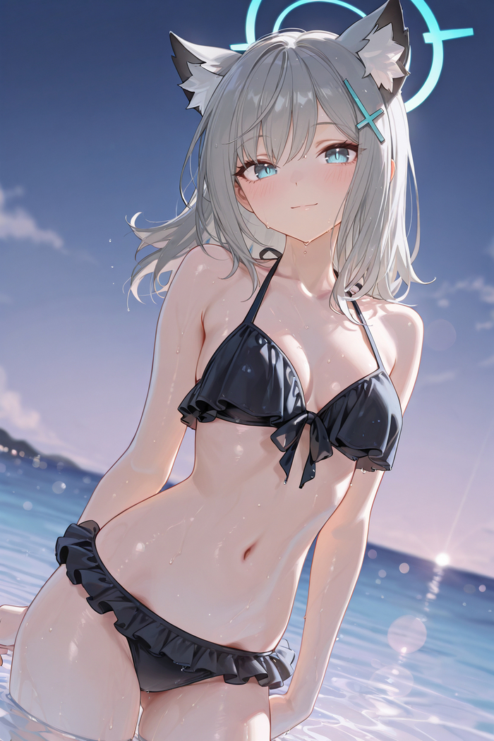 Sunaookami Shiroko , Anime Art, Blue Archive, Sunaookami Shiroko, , ,  , 