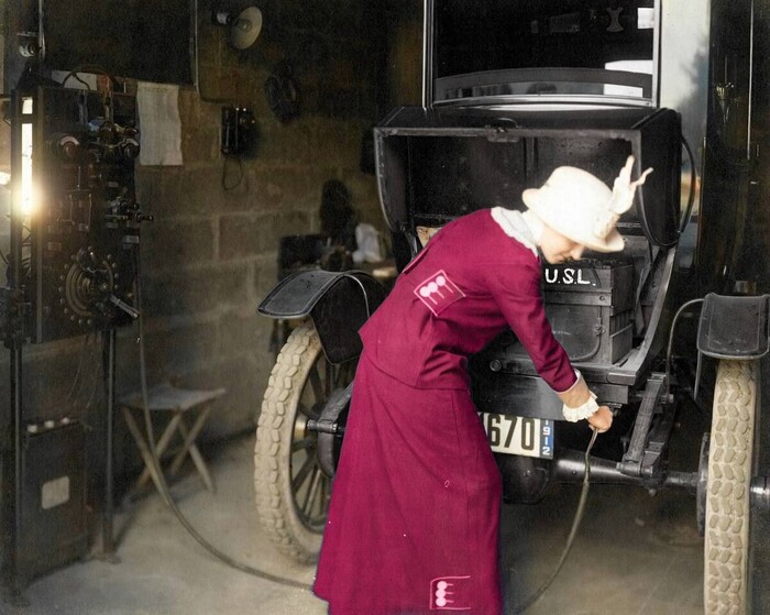 Элекромобиль. США. 1910 год