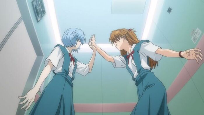   ?     ! , , Asuka Langley, Rei Ayanami, , Evangelion, 
