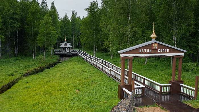 Начало Волги в Тверской области.