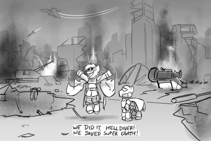  , !   -! My Little Pony, Original Character, Helldivers 2