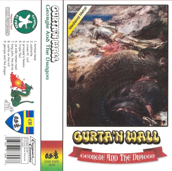 Curtan Wall 2025 Georgie And The Dragon , Black Metal, Dungeon synth, Atmospheric Metal, 
