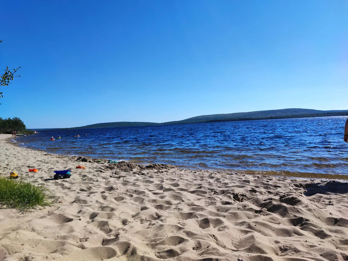 Пляж на озере Канентъявр