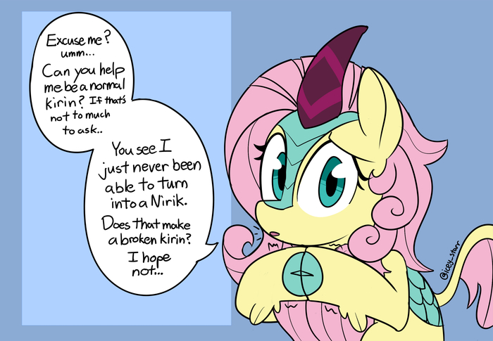    My Little Pony, Ponyart, MLP Kirin, Fluttershy, Icey, 