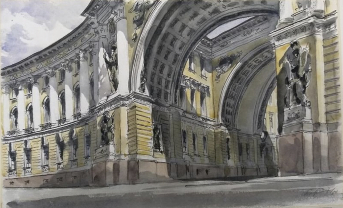 Арка Главного штаба. Бернштейн Э. Б., 1951 год.