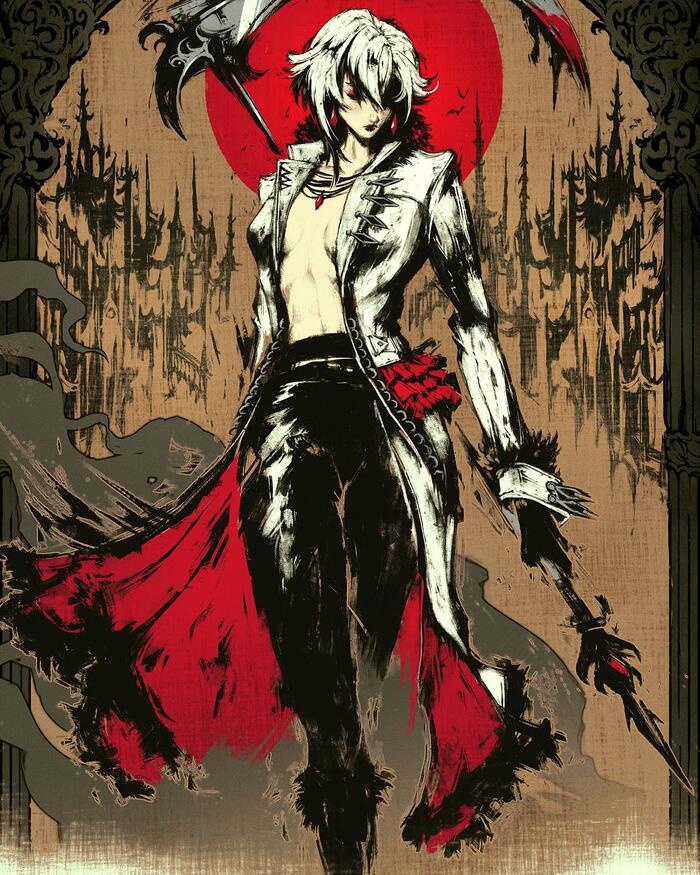 Arlecchino Genshin Impact, , Anime Art, Akramness, Arlecchino (Genshin Impact)