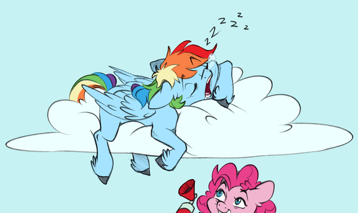 Sonic Rainboom ... My Little Pony, Pinkie Pie, Rainbow Dash, Doodle-mark