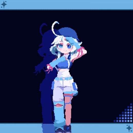  Genshin Impact, , Anime Art, Furina (Genshin Impact), Pixel Art, 