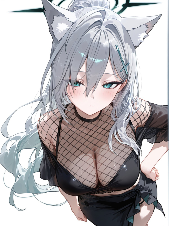  Blue Archive, Sunaookami Shiroko, , , , , Anime Art, Animal Ears, Shiroko Terror,  ,  