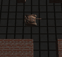 Наполовину кирпичный танк — видели ли вы когда-нибудь такой камуфляж? :)