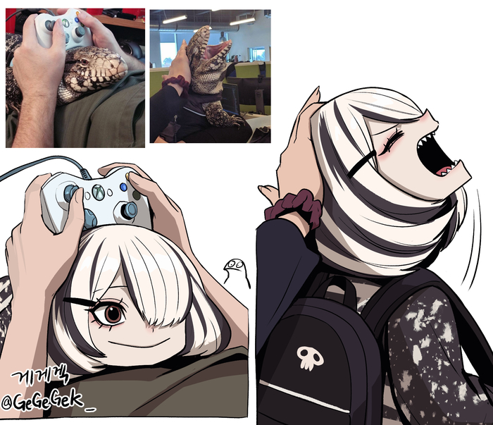    , , Anime Art, , Animal Ears, Gegegekman,  , ,   