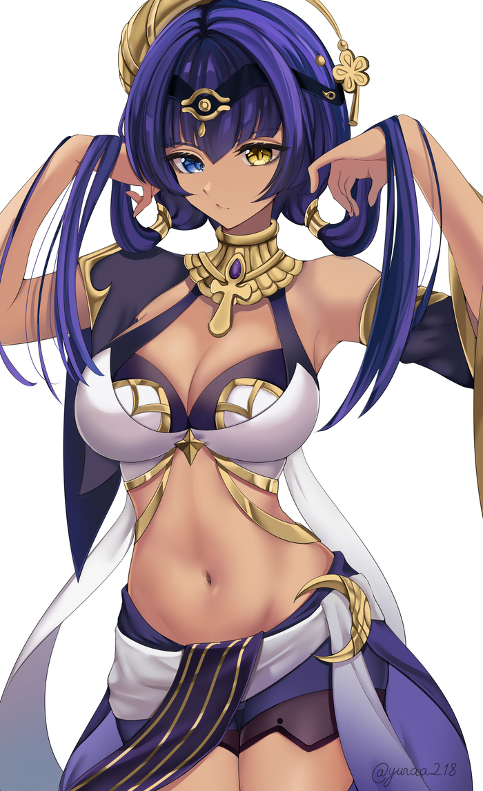 Candace Genshin Impact, Anime Art, Pixiv, , Candace