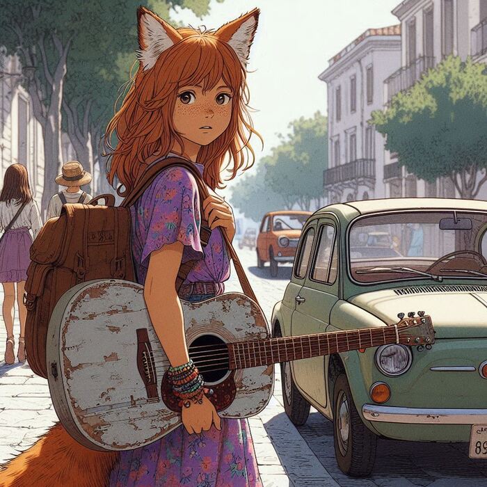  ! e11 -     , , Anime Art, , ,  , , Animal Ears, , Original Character, , , , , , Ginger & White, 