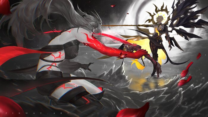      , Anime Art, Acheron (Honkai: Star Rail), Phainon (Honkai: Star Rail), Honkai: Star Rail