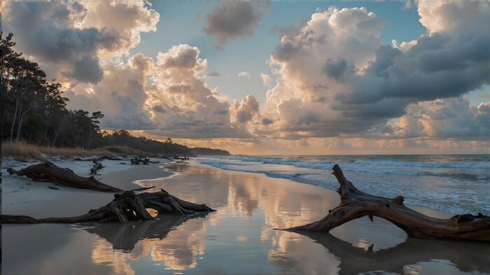 Вечер на побережье