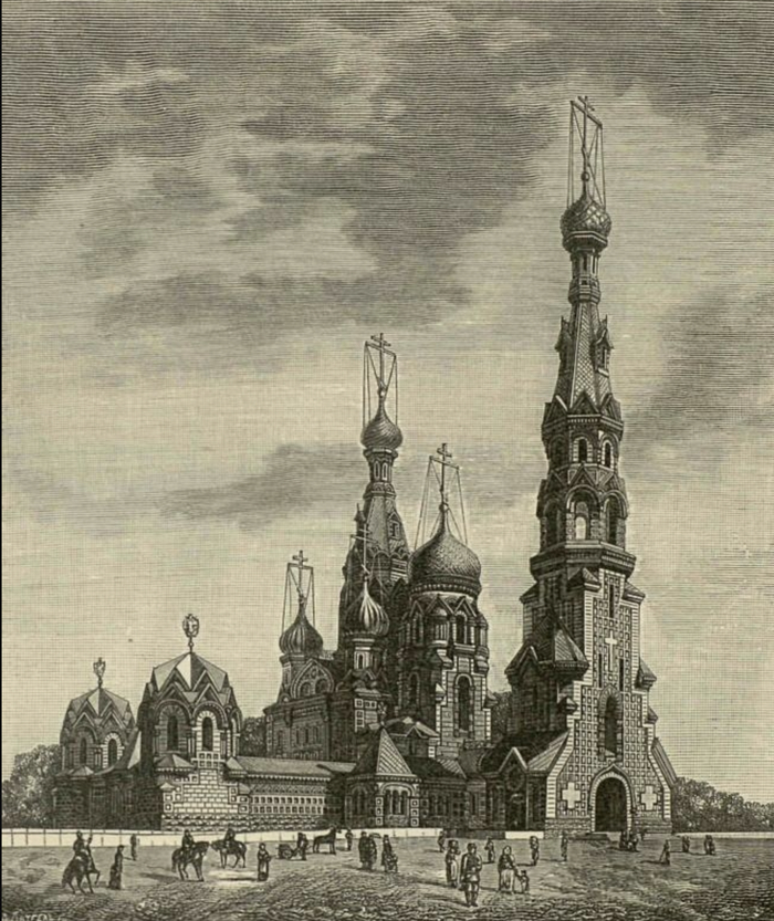 Первоначальный проектный рисунок архимандрита Игнатия. 1883 год.