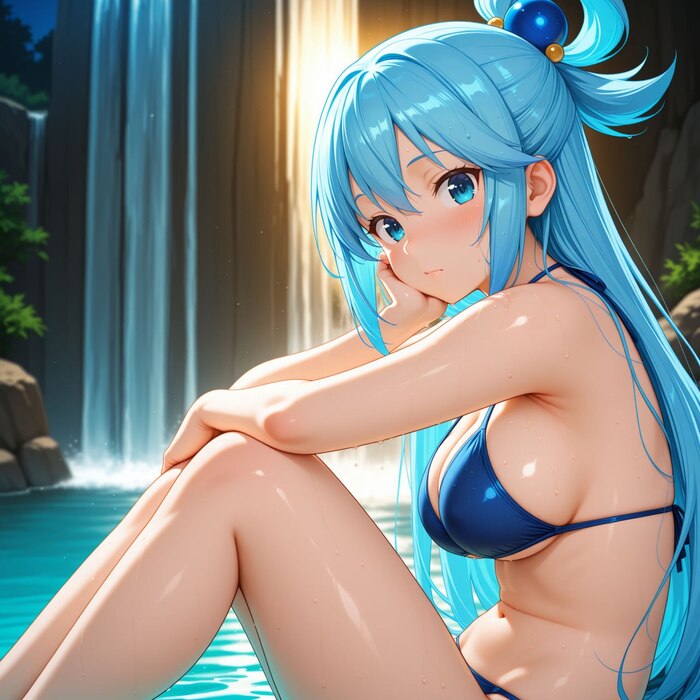   , :   , Stable Diffusion, Anime Art, , ,  ,  ,  , Konosuba, Aqua, , ,  , ,   