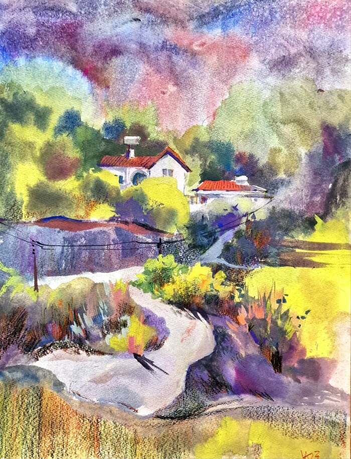 Гуашь, цветные карандаши