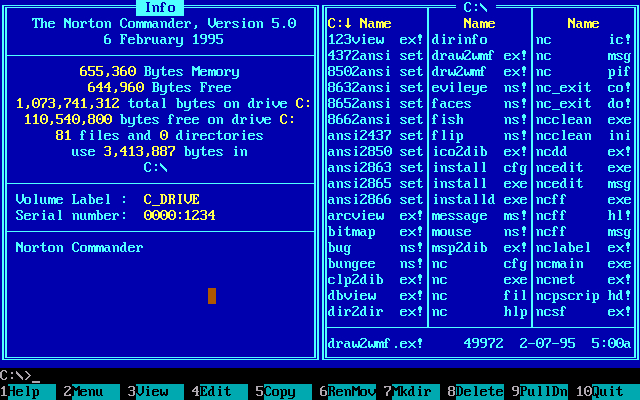      , , ,  , Norton Commander, DOS,   , ,  