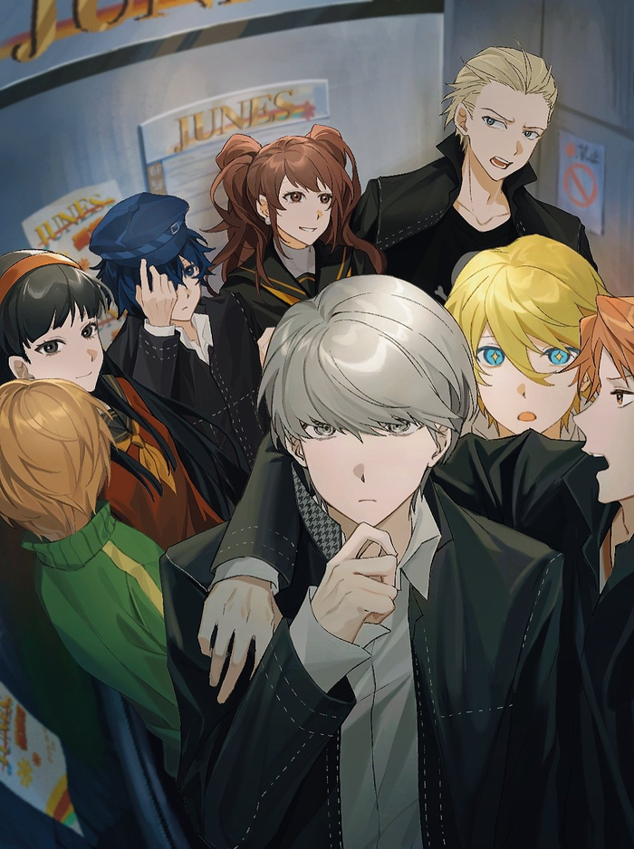  Anime Art, , , Persona, Persona 4, Chie Satonaka, Amagi Yukiko, Kujikawa Rise, Naoto Shirogane, Narukami Yu