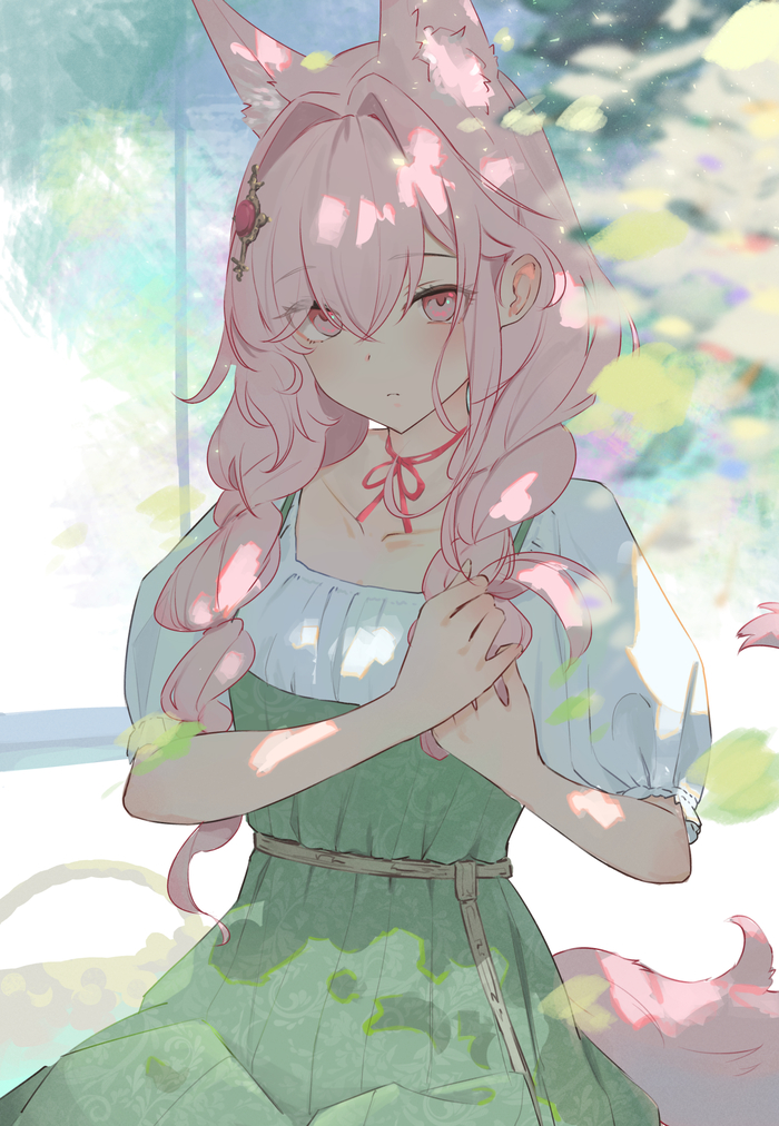 Pozmka , Anime Art, Animal Ears, Arknights, Pozmka