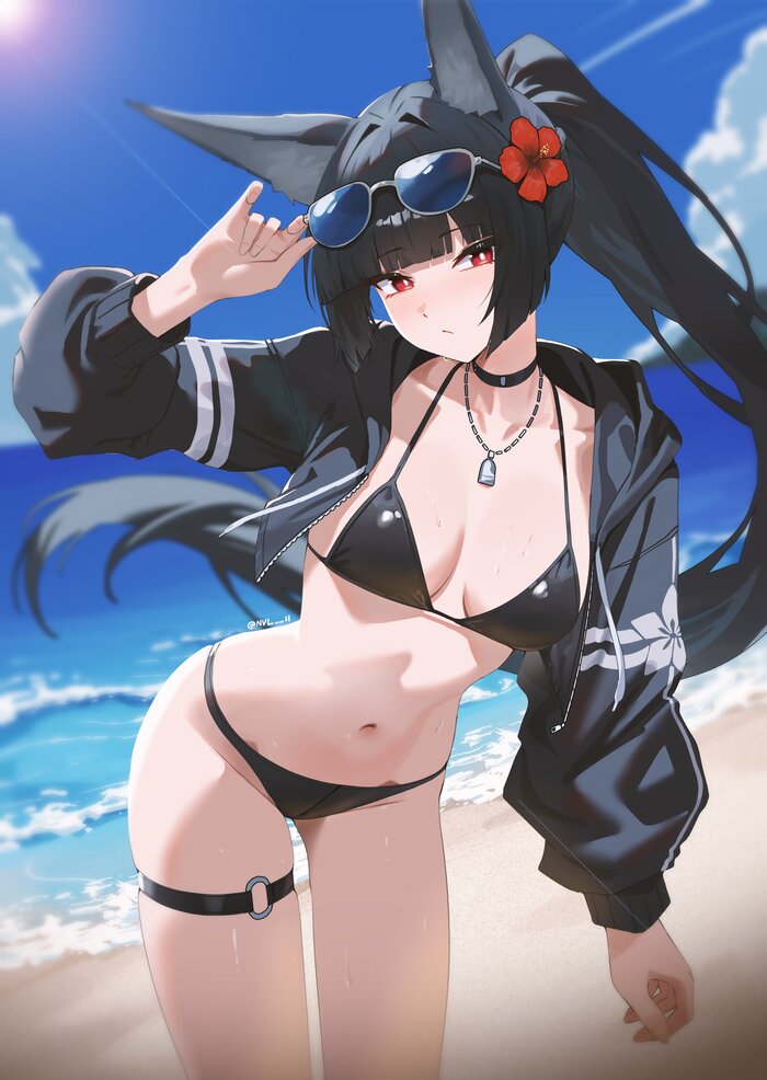Miyabi Anime Art, , Zenless Zone Zero, Hoshimi Miyabi (zzz), Animal Ears, , 