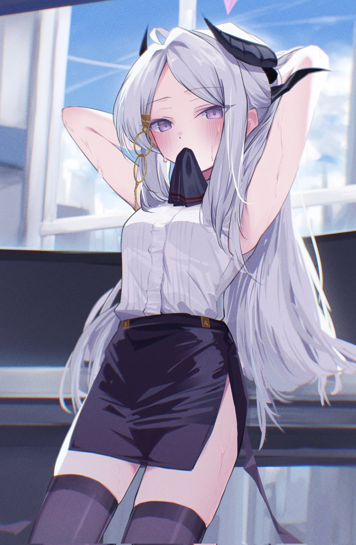  , Anime Art, Blue Archive, Sorasaki Hina,   , 