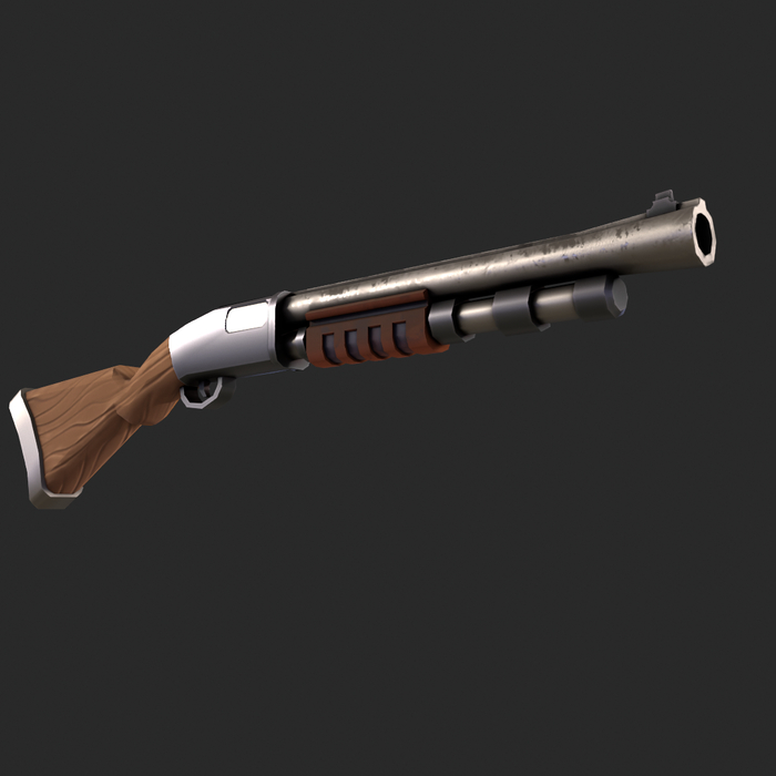 Remington 870 Game Art, Gamedev, 3D,  , 3D , , Remington, Blender, 