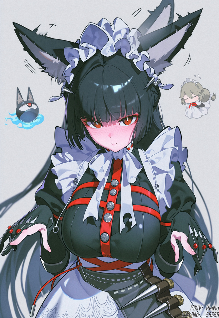  Zenless Zone Zero, Hoshimi Miyabi (zzz), Alexandrina Sebastiane (zzz), , , , Anime Art, ,  ,  , , Animal Ears
