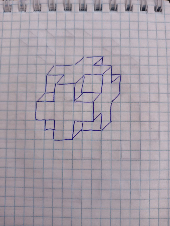 крест можно рисовать "многоступенчатый", а не только плюсиком... ещё и раскрасить можно; upd: спасибо @PatronTolsty, за найденный косяк, перезалил )